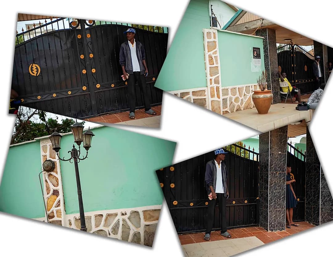 Ghana Love 1 — estate front gate 13x19