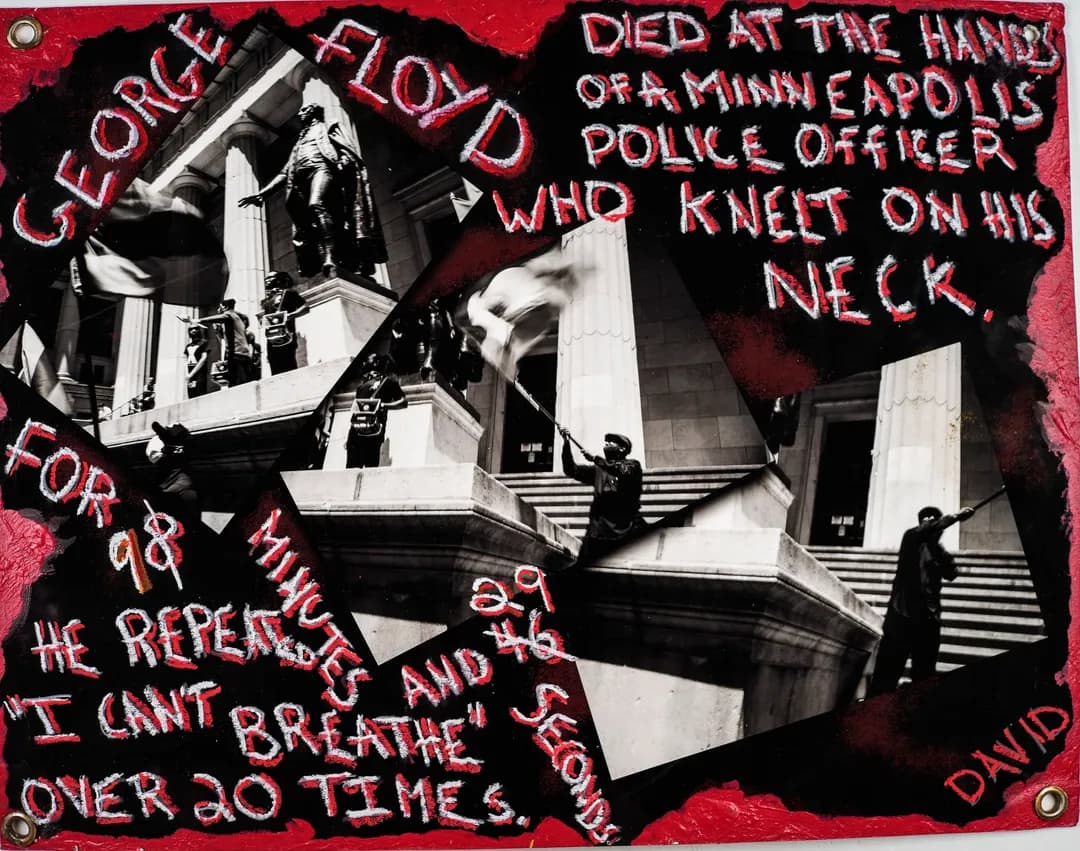 Revolution 2020 — george floyd art work DSC00302
