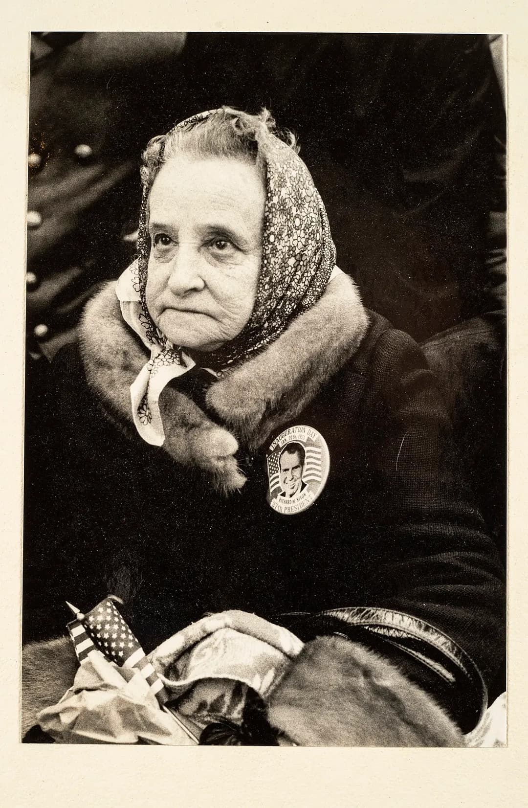 From The Seventies — woman at nixon inauguration DSC00964